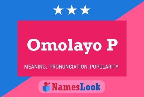 Omolayo P Name Poster