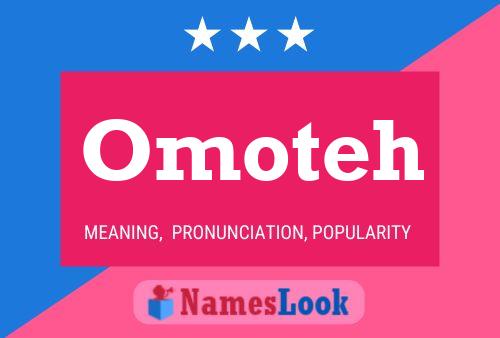 Omoteh Name Poster