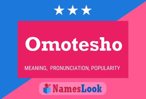 Omotesho Name Poster