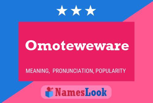 Omoteweware Name Poster