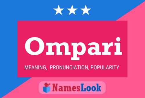 Ompari Name Poster