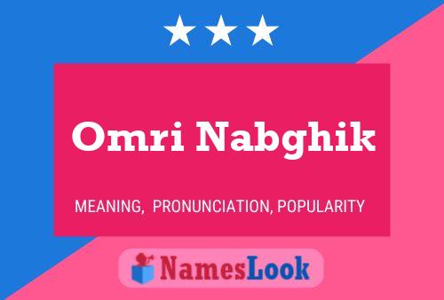 Omri Nabghik Name Poster