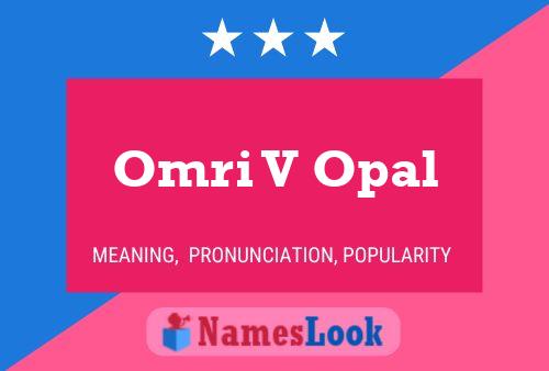 Omri V Opal Name Poster