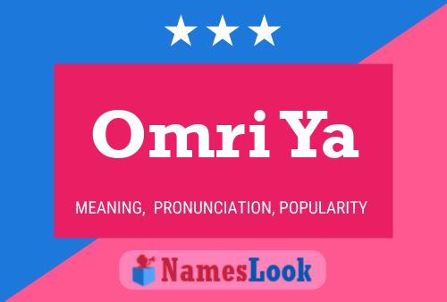 Omri Ya Name Poster