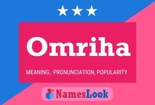 Omriha Name Poster