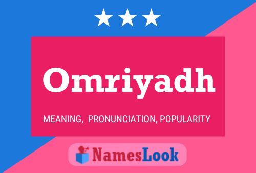 Omriyadh Name Poster