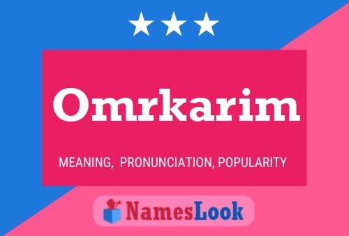 Omrkarim Name Poster