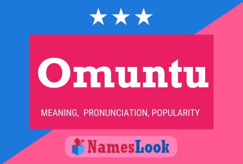 Omuntu Name Poster