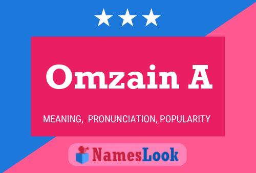 Omzain A Name Poster