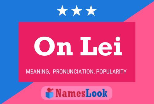 On Lei Name Poster