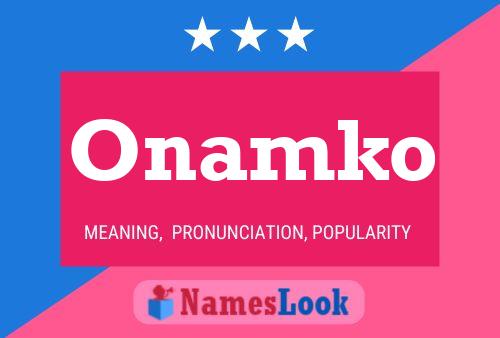 Onamko Name Poster