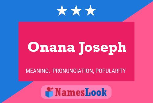 Onana Joseph Name Poster