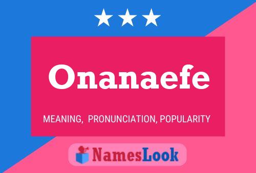 Onanaefe Name Poster