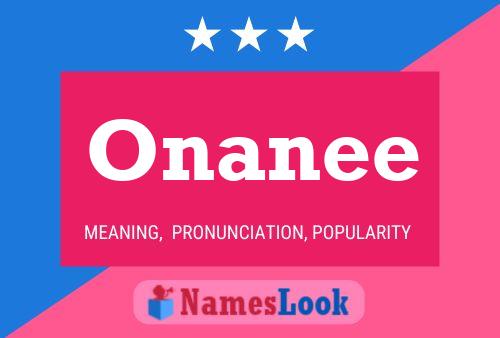 Onanee Name Poster