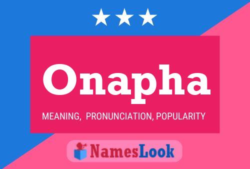 Onapha Name Poster