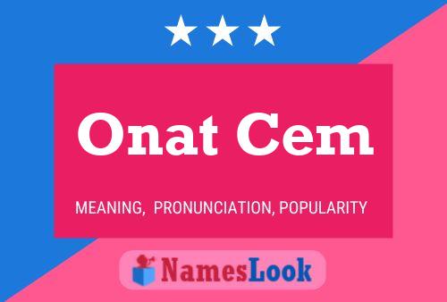 Onat Cem Name Poster