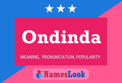 Ondinda Name Poster