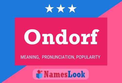 Ondorf Name Poster