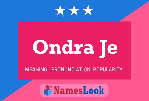 Ondra Je Name Poster