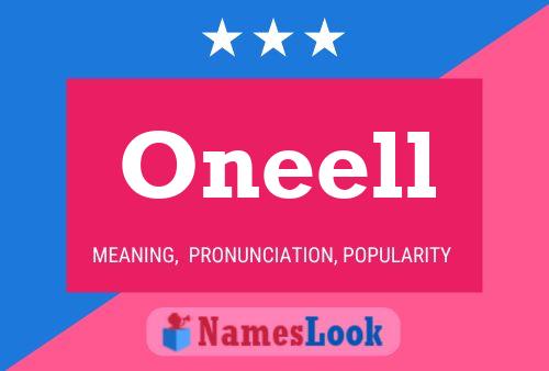 Oneell Name Poster