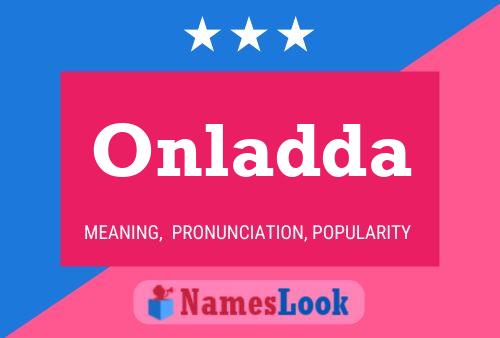 Onladda Name Poster