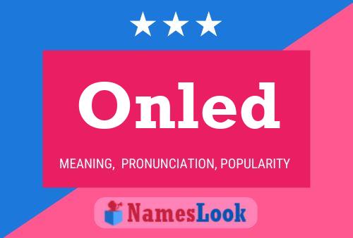 Onled Name Poster