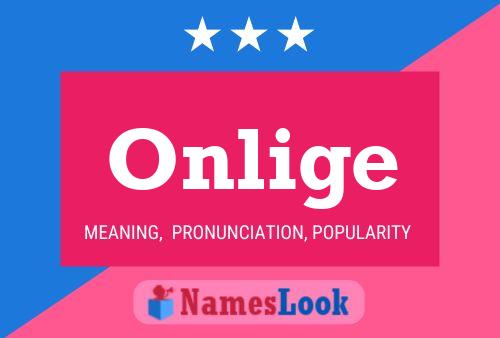 Onlige Name Poster