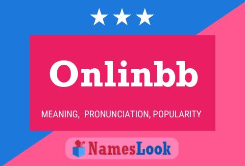 Onlinbb Name Poster