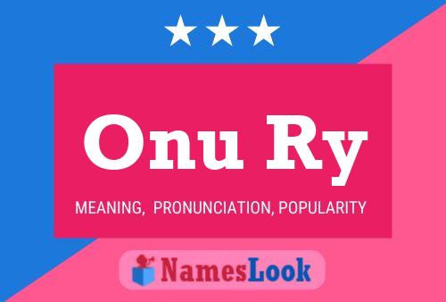 Onu Ry Name Poster