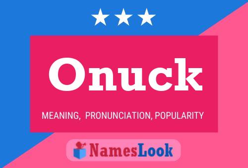 Onuck Name Poster