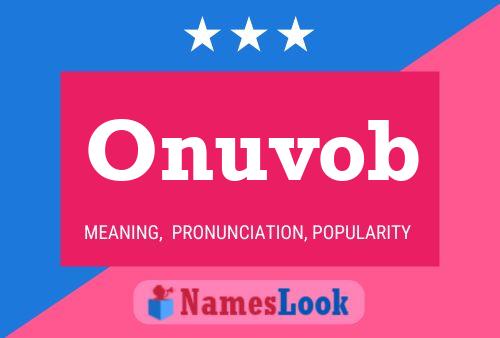 Onuvob Name Poster