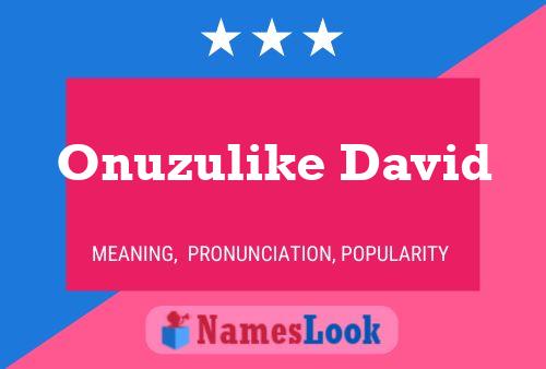 Onuzulike David Name Poster