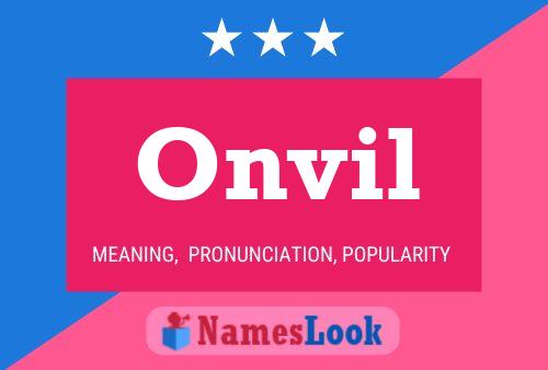 Onvil Name Poster