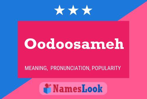 Oodoosameh Name Poster