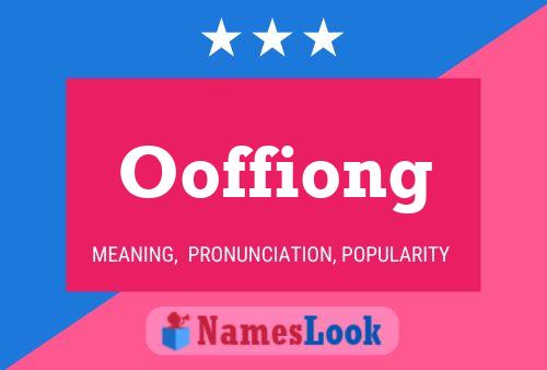 Ooffiong Name Poster