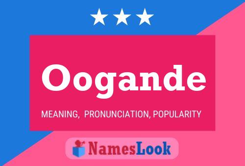 Oogande Name Poster