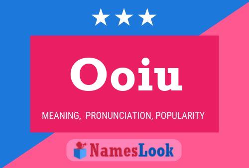 Ooiu Name Poster