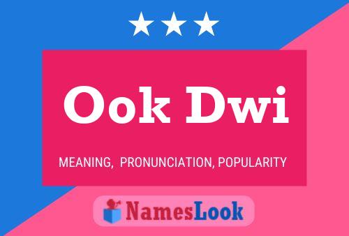 Ook Dwi Name Poster