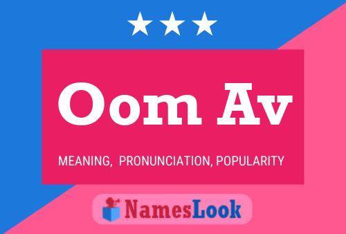 Oom Av Name Poster