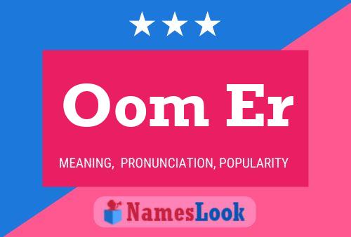 Oom Er Name Poster