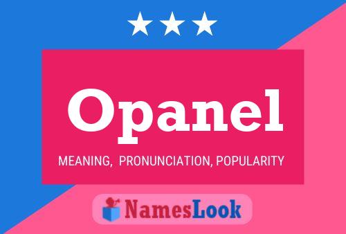 Opanel Name Poster