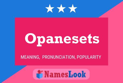 Opanesets Name Poster