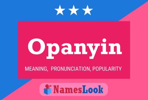 Opanyin Name Poster