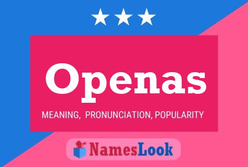 Openas Name Poster