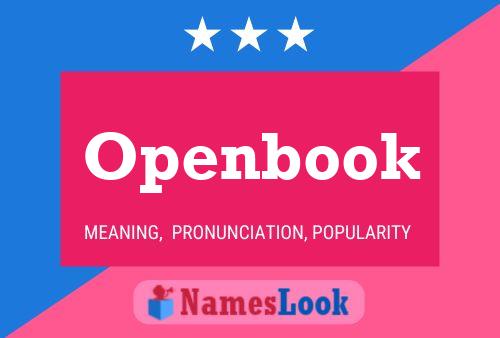 Openbook Name Poster