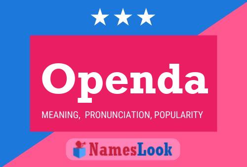 Openda Name Poster