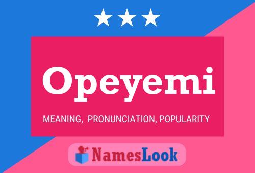 Opeyemi Name Poster