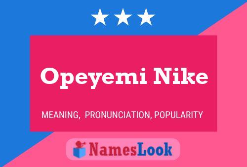 Opeyemi Nike Name Poster