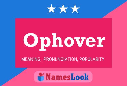 Ophover Name Poster