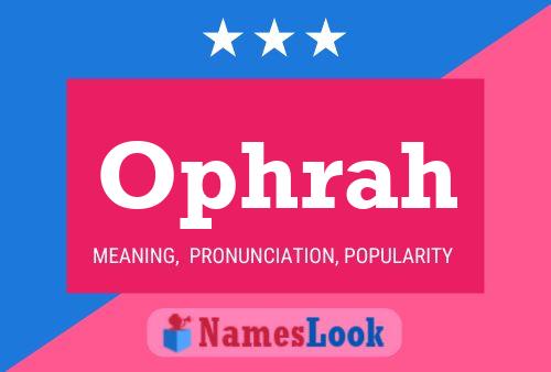 Ophrah Name Poster